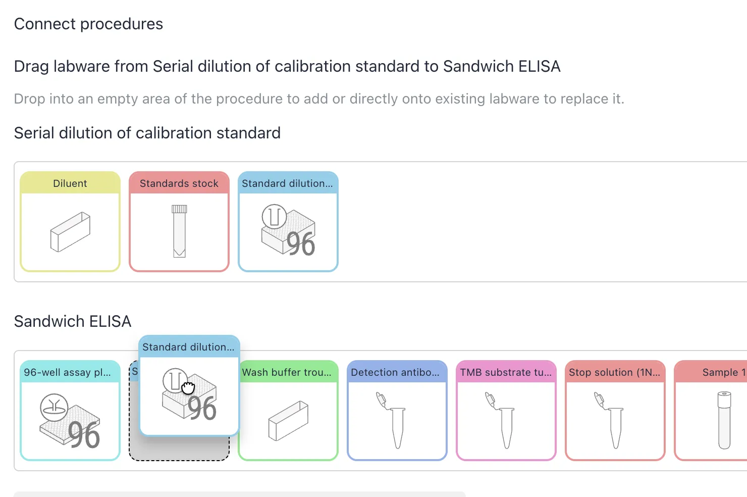 replacing labware in when connecting nodes