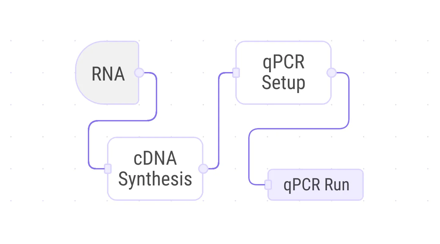 Pipetting map and protocol execution interface for qPCR workflow